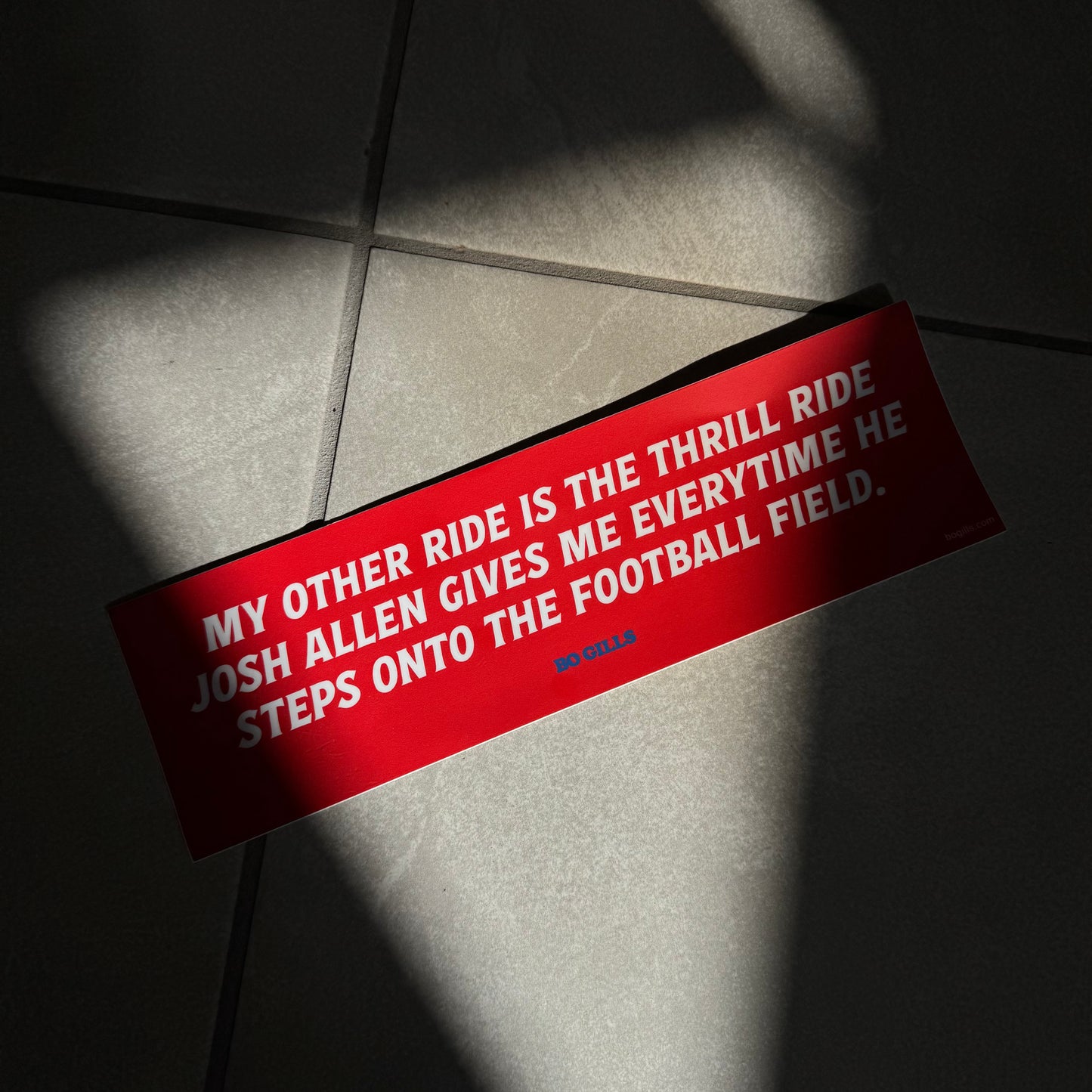 Josh Allen Thrill Ride Bumper Sticker